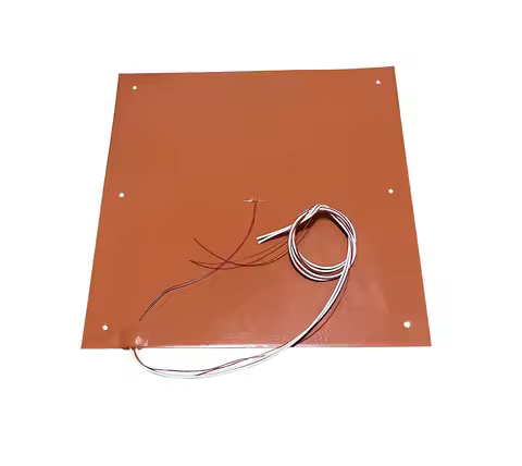 Electric Silicone Heating Pads Rubber Plate Adhesive NTC 100K Thermistor 400x400MM Tronxy X5SA-400 6