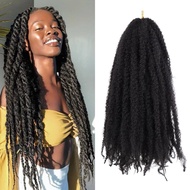 Marley Braids Hair Extension - Kinky Twist Crochet Braids Afro Premium Braided Hair Extensions