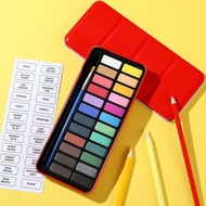 全城热卖 - 固體彩畫粉餅水彩顏料（24色）#11 #N01_052_357