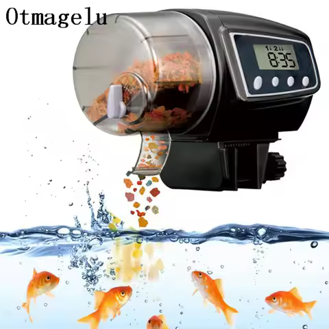Automatic Fish Feeder for Aquarium Fish Tank Auto Feeder with Timer Pet Feeding Dispenser Fish Shrim