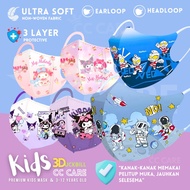 BFE98% 50pcs Kids Face Mask Duckbill 3D KN95 KF94 Kids Child Baby Cartoon Colour Disposable Face Mas