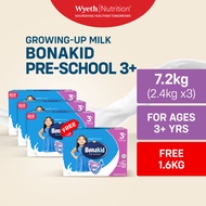 [BUY 3 GET 1] BONAKID PRE-SCHOOL 3+ Powdered Milk Drink for Children Over 3 Years Old 2.4kg x 3 + FR
