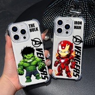 Marvel Hulk Iron Man Groot Cartoon Clear Phone Case For Samsung A57 A37 A56 5G A55 A54 A53 A17 A16 A