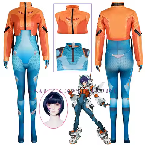 Juno Cosplay Game Costumes Woman Juno Wig Coat Jumpsuits Suit Halloween Carnival Outfit Juno Teo Min
