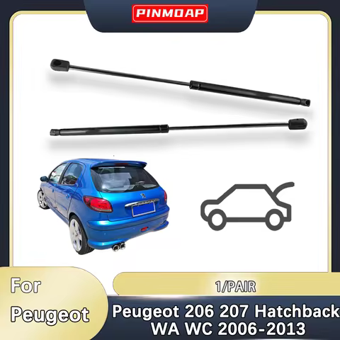 Trunk Gas Struts Spring Bar For Peugeot 206 207 Hatchback WA WC 2006-2013 OE 8731L7 9659789480 Rear 
