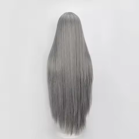 w,3;d'6.c\f/ABC123FF Sephiroth Cosplay Synthetic Long Straight Wig Anime Coser Heat Resistant Fiber 
