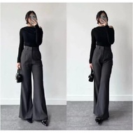 Etta pants - Flare pants - Highwaist Flare Pants anti-wrinkle pants