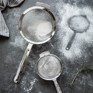 18-10 Stainless Steel Filter Mesh Sieve Handheld Flour Sieve Ultra-Fine Drain Mesh Powdered Sugar Si
