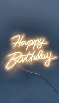 ป้ายไฟตกแต่งงานวันเกิด ป้ายสุขสันต์วันเกิด ป้ายไฟ  ป้ายไฟวันเกิด ป้ายHappy Birthday Warm White Integ
