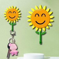 Flower Shaped Coat Hook Easy Installation Bathroom Organiser Rack For Hanging Coat Clothes Hat Bag P