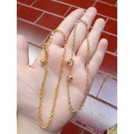 Imported 925 silver toy carved nori anklet 925 silver gold plated jewelry/