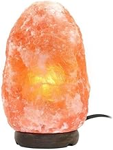 Genconnect Premium Large Himalayan Pink &amp; White Salt lamp 10-12kg (22-26lbs) with Marble Base 100% Authentic from Pakistan - Included Dimmer Switch and 2 Oven-Rated Bulbs (Pink)