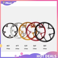 MEE Crankset Tooth Ultralight 130 BCD 45T 47T 53T 56T 58T A7075 Alloy BMX Chainring Folding Bicycle Chainwheel Crankset