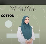 TUDUNG SARUNG LAYLA PLEATED (AWNING ) - M