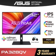 ASUS PA328QV 32" ProArt Display Professional Monitor 2K QHD 75Hz IPS HDR Calman Verified ΔE < 2 Ergo