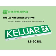 [ECONLITE] LE-908SL LED EMERGENCY KELUAR SIGN (BOMBA APPROVED)