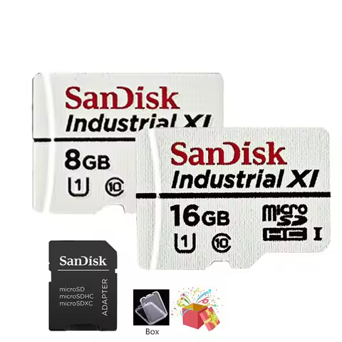 SanDisk Memory card 8GB 16GB C10 U1 TF Card Industrial Wide Temperature MLC microSDHC card with TF C