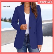 goodluck|  Basic Suit Coat Versatile Women Suit Jacket Stylish V-neck Slim Fit Blazer for Women Perfect for Office and Business Wear Autumn Winter Collection
