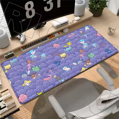 HD printing XXL MousePad Ditto Series Single-player Battle Card Playmat Cartoon Pokemon Stitched Edg