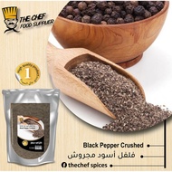 ( HALAL ) 100% Pure Black Pepper Coarse / Serbuk Lada Hitam Kasar SEASONING SPICE REMPAH ORGANIC LADA HITAM DITUMBUK