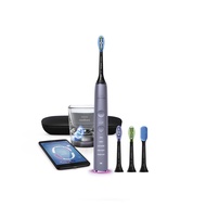 Philips 飛利浦 Sonicare 鑽白極淨智能鑽石音波震動牙刷/電動牙刷-絢光銀(HX9924/42)