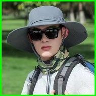 B4 Men Bucket Hat Summer Anti-ultraviolet Outdoor Travel Mountaineering Fishing Face Covering Sun Ha