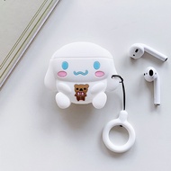 【 Case+Earphones 】TWS i12 Silicone Bluetooth Headset Protective Case for Android