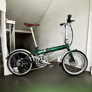 Fnhon Blast 20” • 9 Speeds Shimano • Litepro K-fun Folding Foldable Foldie Bicycle Bike Dahon Tern Bifold Green Crius