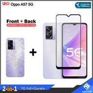 2in1 Tempered Glass Package Full Bonus Garskin Oppo A60 A58 5G A77s A78 5G A52 A53 A54 2021 A54 5G A