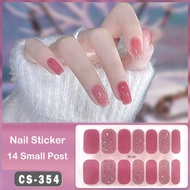 Embrace The Learning Curve With 1 Sheet 14 Tips Round Nail Stickers Happy Go Lucky Natural Feel Nail