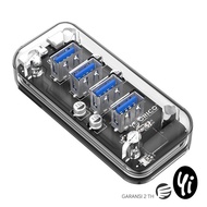 Super Speed USB Multiport Adapter ORICO F4U-U3 Port 4 Transparent HUB