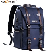 K&amp;F CONCEPT Multi-Functional Camera Bag Waterproof Camera Backpack Large Capacity Camera Travel Bag with 15.6 Inch Laptop Compartment Tripod Holder for Women Men Photographers