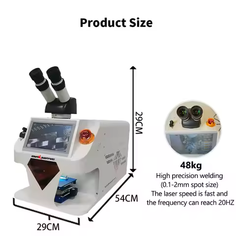 Mini Fiber Laser Welding Machine Portable Hand Held 200w 100w Metal Cnc Gold Silver Platinum Jewelry