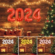 ❤2024 Balloons Gold Number Foil Balloons For Decoration Aesthetic Shiny Big Universal Balloons1)Tf