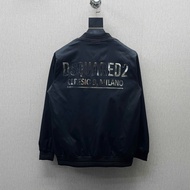Jacket Men's Dsquared2 Genuine Mirror Lettering 2 Layers High Quality Silver Buckle White Sleeve Hot
