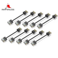 10Pack Cat6/Cat6a Slim RJ45 UTP Network Cord 10Gbps Cat 6 Patch Cable for Patch Panel to Switch Flex