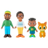 CoComelon Cody’s Family 4 Figure Set - Family and Friends - Includes Cody, Cody’s Mom, Cody’s Dad, a