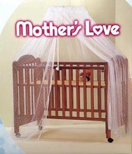 Mother's Love 嬰兒床圓型蚊帳(原廠公司貨)/通用款木床蚊帳/宮廷蚊帳(台灣製,附鐵支架組)