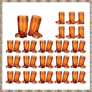 [zv0lma8i] 36 Pieces 1 OZ Clear Cowboy Glasses Mini Cowboy Boot Shot Glasses Plastic Western Cowboy 
