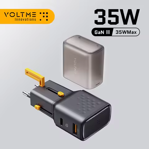 VOLTME 35W Travel charger USB A EzTravel GaN Charger PD3.0 QC3.0 Quick Charger USB C for iPhone 15 1