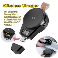 Wireless Watch Charger for For Samsung Galaxy Watch 8/8 Classic/7/6/6 Classic/5/5 Pro/4/4 Classic/3/