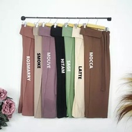 PREMIUM CRINGKLE PANTS HIGHWAIST CRINGKLE PANTS RUBY CRINGKLE PANTS