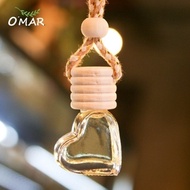 Omar Car (Heart) Container 5ml/Diffuser Container/Car Diffuser Empty Bottle