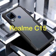 Realme C11 Case Realme C12/ Realme C15 Armor Transparent Hard Case Handphone