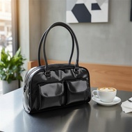 Vintage Y2K Niche Bowling Bag | Retro Women’s Handbag