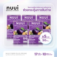 NUUI FIBER PLUS  PRUNE หนุย ไฟเบอร์ พลัส พรุน  1*10( 5กล่อง รวม 50 ซอง)