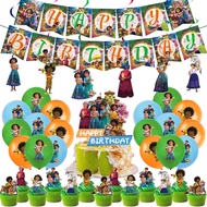 Jom Party Encanto Birthday Party Supplies Balloon Banner Flag Hari Jadi