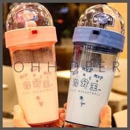 OHHDEER 600ml Fun Shot Basketball Cup Creative Cup Kids Portable Water Drinking School Bottle