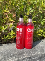 CHI Rose Hip Oil Color Nurture Protecting Shampoo/Conditioner 340/340 ml แชมพู และครีมนวดผม สำหรับผม