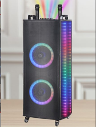 全城熱賣 - 10吋大功率戶外藍牙音箱 便攜式無線麥克風廣場舞音響（GZ-1010雙咪）